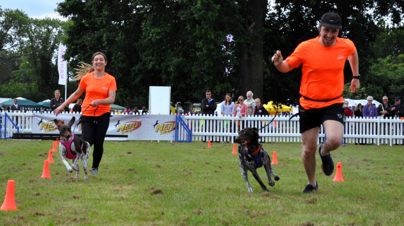Dogfit canicross demonstration.