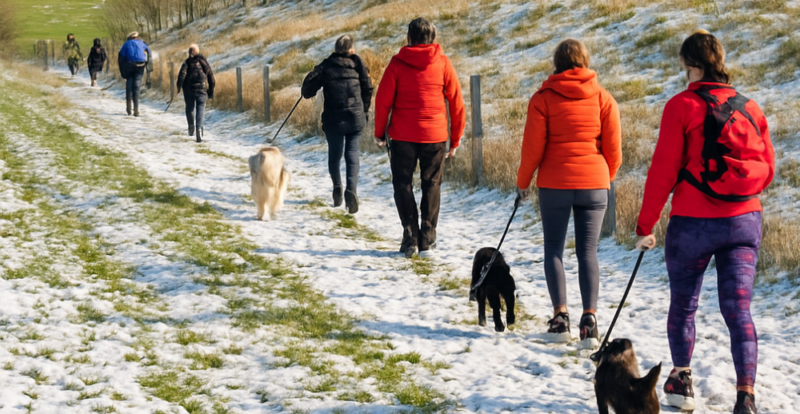 Runner starting a trail run